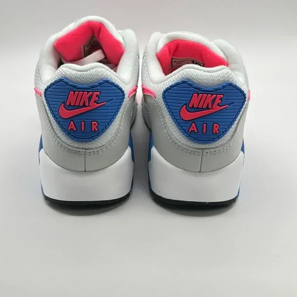 Nike Air Max 90 III Womens Gym Shoes White Red Blue Coral DA8856-100 NEW Size 10 - Picture 5 of 12
